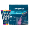 DripDrop Bold Variety Pack Electrolyte Powder, 8 oz sticks, 32 count