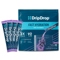 DripDrop Grape Electrolyte Powder, 8 oz sticks, 32 count