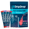 DripDrop Juicy Variety Pack Electrolyte Powder, 8 oz sticks, 16 count