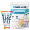 DripDrop Zero Sugar Citrus Variety Pack Electrolyte Powder, 8 oz sticks, 16 count