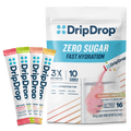 DripDrop Zero Sugar Classic Variety Pack Electrolyte Powder, 8 oz sticks, 16 count